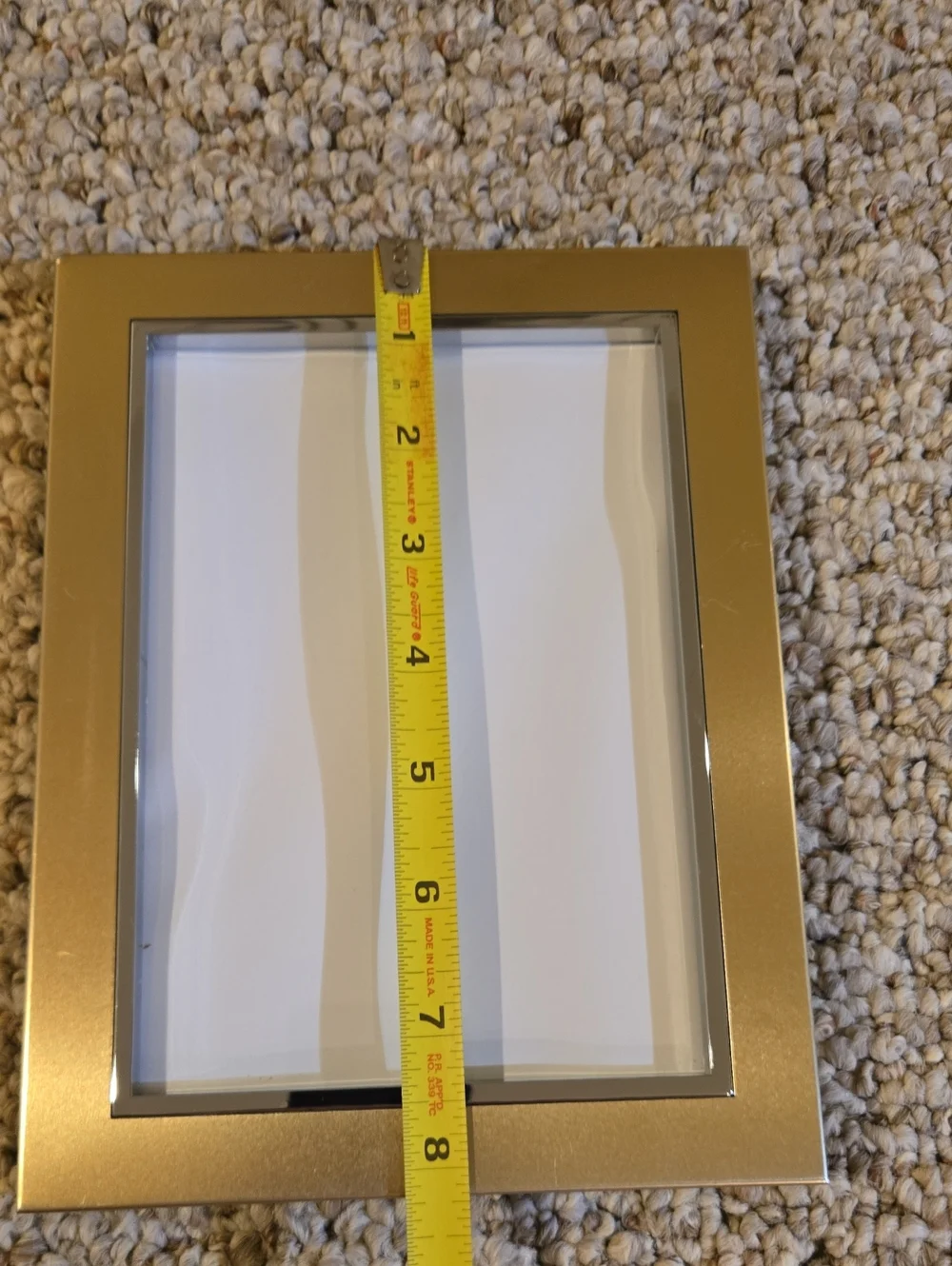 Brushed Brass & Silvertone Frame - 4.5
